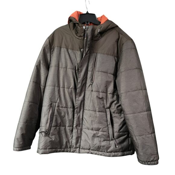 Champion Performance Puffer Jacket Large/ Brown Heather - Picture 6 of 7
